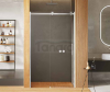 NEW TRENDY Drzwi prysznicowe przesuwne samodomykające SOFTI 130x200 EXK-3898